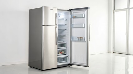 Stainless Steel Refrigerator with French Doors