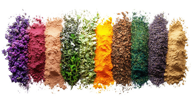 vibrant pile of spices in various colors, showcasing rich array of textures and flavors, perfect for culinary use or decoration