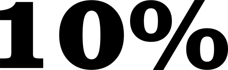 15 Percentage Discount Offer Number Typography Style A0782