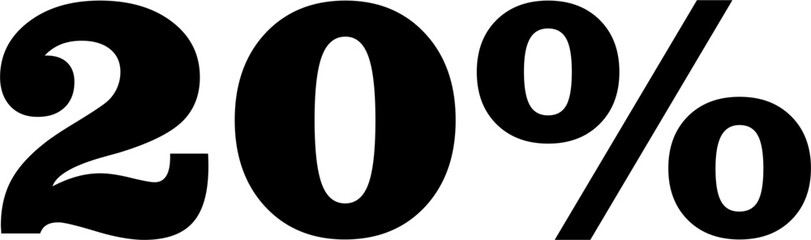 25 Percentage Discount Offer Number Typography Style A0784