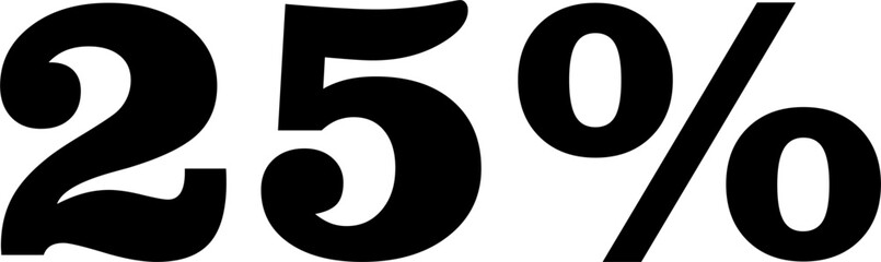 30 Percentage Discount Offer Number Typography Style A0785