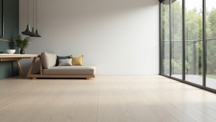 Spc Flooring. Room has couch and table in it