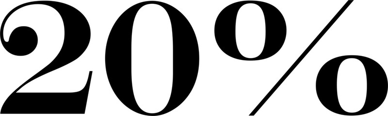 25 Percentage Discount Offer Number Typography Style A0898