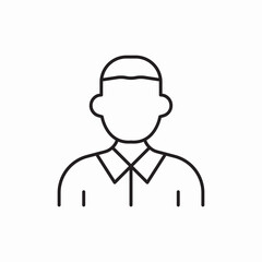 person man avatar icon vector sign