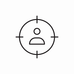 User personal verification icon vector sign