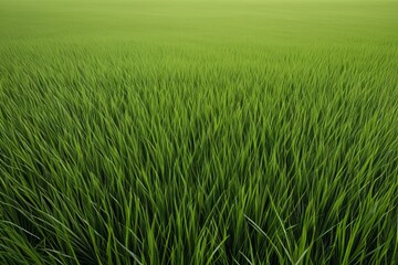 Fototapeta premium a close up of a field of green grass with a sky background