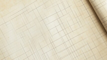 Beige grid paper background.  It looks like notebook paper.  Plenty of space for writing or pictures.

