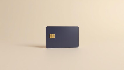 Credit Builder Card. Credit card is placed on plain surface