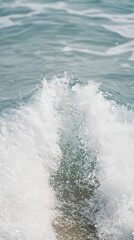 Fototapeta premium soft blue green abstract waves background