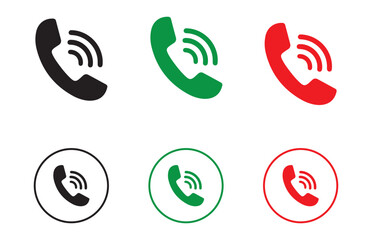 Call icon vector. Phone icon set. Contact vector illustration EPS 10