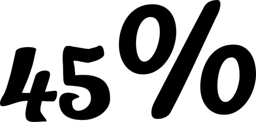 10 Percentage Discount Offer Number Typography Style A1085