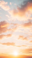 Fototapeta premium golden hour sky background warm soft tones