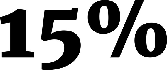 75 Percentage Discount Offer Number Typography Style A1136