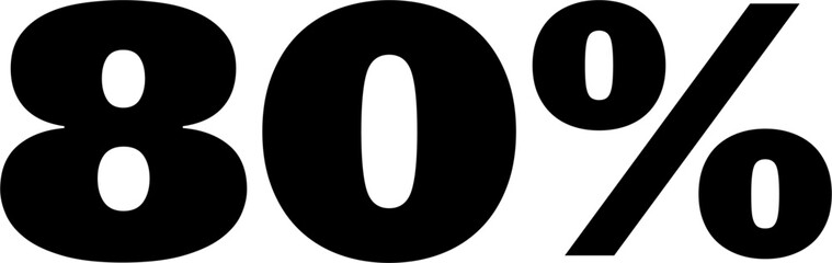 45 Percentage Discount Offer Number Typography Style A1168