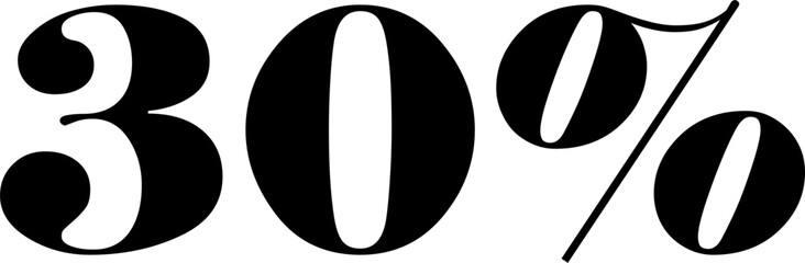 90 Percentage Discount Offer Number Typography Style A1196