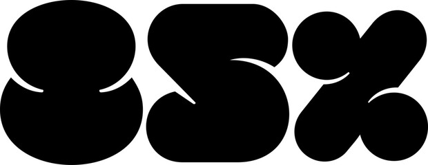 50 Percentage Discount Offer Number Typography Style A1226