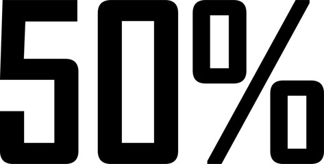 15 Percentage Discount Offer Number Typography Style A1276