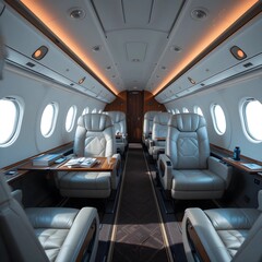Fototapeta premium interior of the airplane