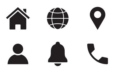 Unique style business card icon. Contact icon. Phone, mobile, call, message, web vector illustration EPS 10