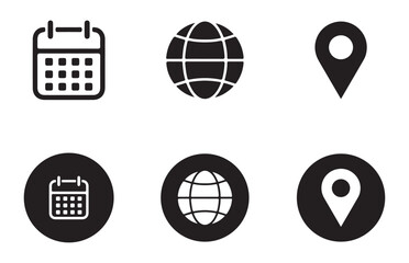 Obraz premium Unique style business card icon. Contact icon. Phone, mobile, call, message, web vector illustration EPS 10