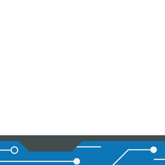 Obraz premium Tech Footer