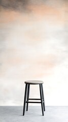 soft watercolor strokes in neutral beige and pink tones