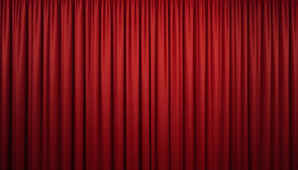 red curtain background