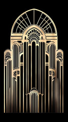 Art Deco Building Illustration