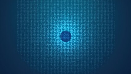 Mesh Networking. Blue dot is in middle of circle of numbers