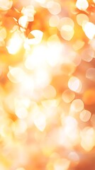soft golden bokeh with a blurred background