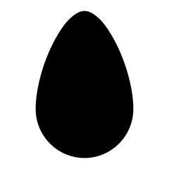 Sleek Black Egg Shape egg layout for Easter decoration