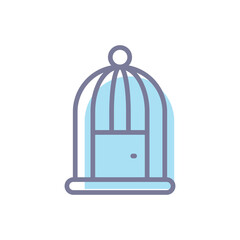 Bird Cage Vector icon