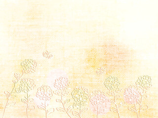 Fototapeta premium 菜の花の背景イラスト