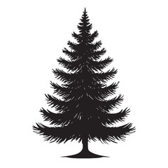 Obraz premium christmas tree isolated on white