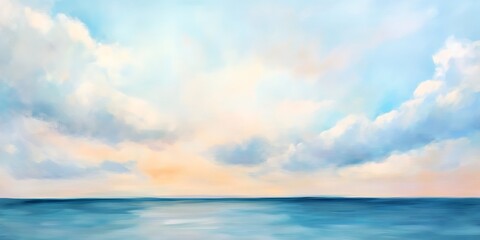 Obraz premium pale blue sky soft cloud background