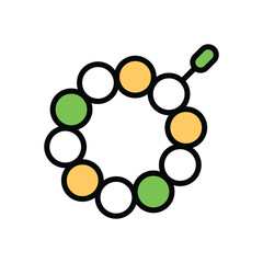 Beads  Vector icon