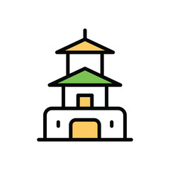Pagoda Vector icon