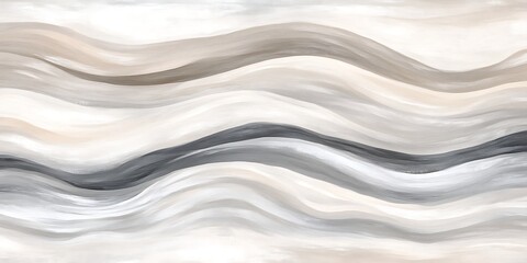 soft silver and beige misty waves