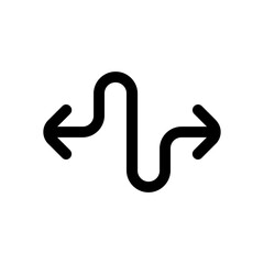 Fototapeta premium winding road line style, perfect for user interface projects