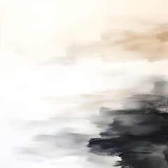 Fototapeta premium neutral watercolor abstract soft background