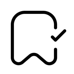 check bookmark line style, perfect for user interface projects