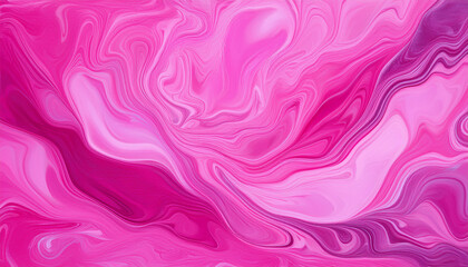 Bright pink painting background. Abstract art with liquid fluid grunge texture. Acrylic paint.