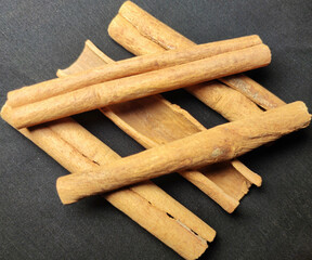 Stacked Cinnamon Sticks Arrangement