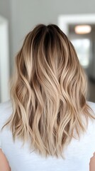 Naklejka premium golden waves soft neutral background