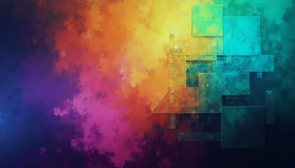 Abstract Colorful Geometric Art Background Wallpaper