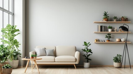 Elegant, monochrome text adorns a sleek gray backdrop, positioned prominently at the bottom right. The minimalist design exudes sophistication against the neutral wall