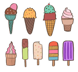 ice cream collection 