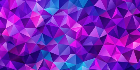 Abstract Purple and Blue Geometric Triangular Mosaic Pattern Background Texture