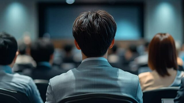 People sitting at a seminar