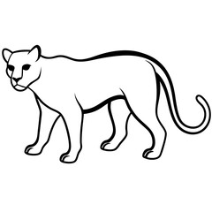 vector image of a leopad